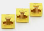 Yellow Color 8 Pin Right Angle RJ45 Connector Unshielded Durable THT Mounting