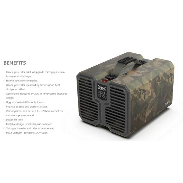 Composite Filter Ozone Generator Air Purifier 20000mg/H High Capacity
