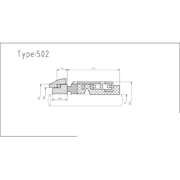 502 John Crane Bellow Mechanical Seal For Centrifugal Pumps