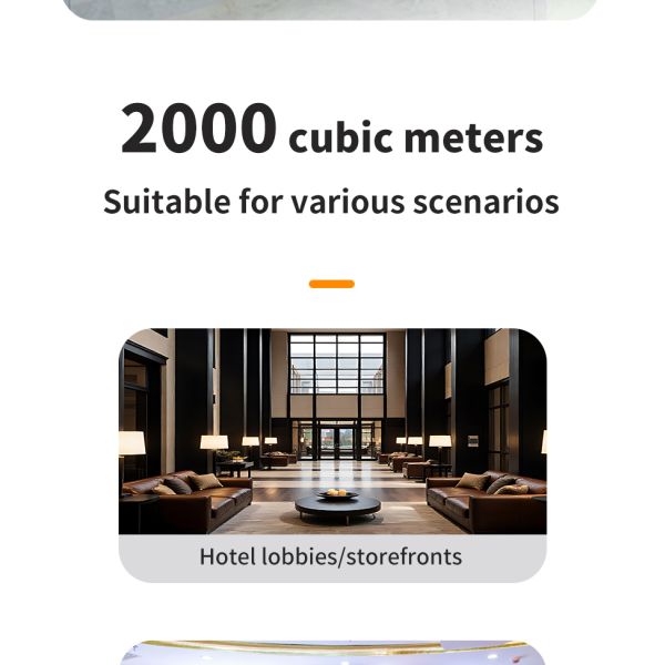 2000cbm Coverage Wall Mount Essential Oil Diffuser 500ml Bluetooth / Wi-Fi Connectivity