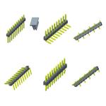 Single Row SMT PCB Header Connector , 2mm Pin Header 1.5AMP Rated Current
