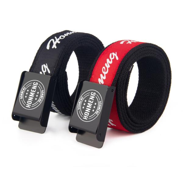 Cotton Woven Nylon Web Belt Buckle 110cm Long Tide Fabric