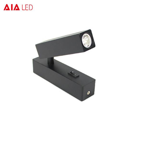 contemporary surface mounted bedside reading lamp/usb reading wall light/led bedside lamp headboard