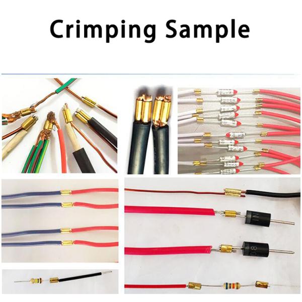 2mm-8mm Mute Copper Belt Crimping Machine for Headphone Cable Joint and Data Line