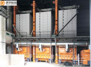 21 Ton per Batch Cross Flow Type Paddy Dryer machine with Screw Conveyor