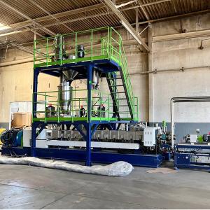 Self Cleaning Plastic Pelletizing Equipment Single Screw And Twin Screw Extruder For Compounding And Modifying
