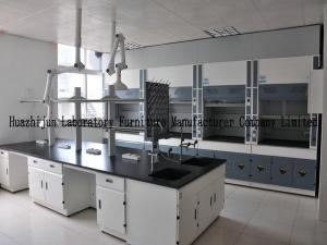 China Ph School Lab Furniture High Adjustable Lab Table With Reagent Shelf And Power Supply on sale