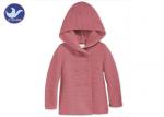 Girls Hoody Kids Sweater Coat Buttons Closure Children Winter Knit Cardigan