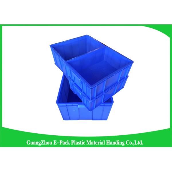 Plastic Storage Crates For Packaging , Leakproof Large Plastic Storage Boxes