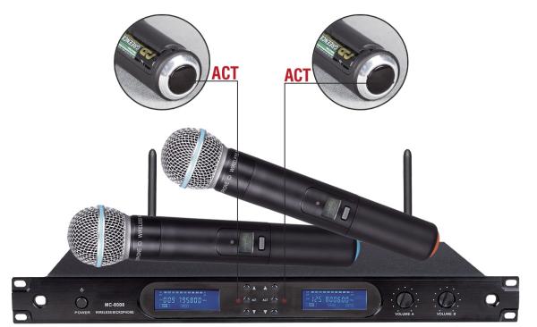 Quality excellent quality 8008 wireless microphone system 200 channels infrared LCD handheld for sale