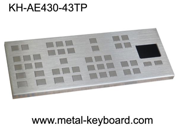 Quality Vandal Resistant Industrial Keyboard with Touchpad / Large keys Panel Mount Keyboard Precision for sale