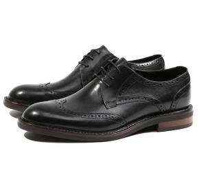 China Black Crocodile Pattern Mens Leather Dress Shoes Brown / Black Men Oxford Shoes on sale