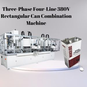 China Three Phase Four Line Rectangular Can Combination Machine 380v wholesale