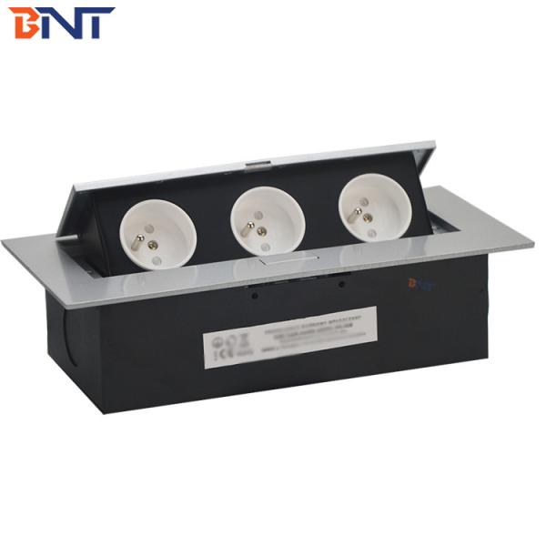 Quality hidden type pop up tabletop socket French power strip with usb socket for sale