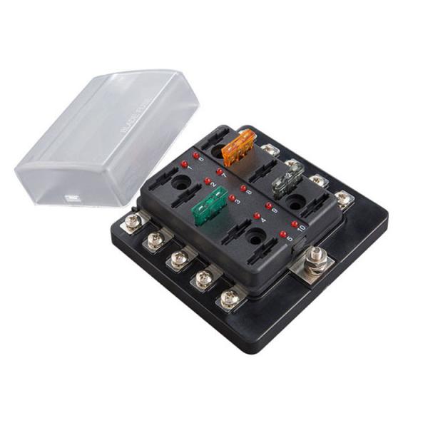 Quality R3-76-07-3L110 10-Way Blade Fuse Block 10-Circuit Fuse Holder With M4 Screw for sale