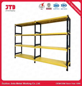 China Yellow And Black Color Medium Duty Warehouse Storage Racks With 4 Layers wholesale