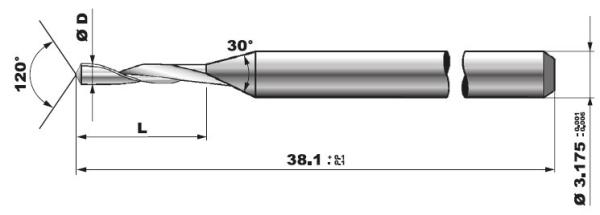 Quality RHF Soft PCB Router End Mill Bits For Aluminum for sale