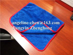 China One side plush, one side terry microfiber cleaning towel wholesale