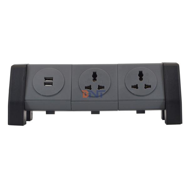 OEM/ODM Universal Power Extension Cord Tower Socket with 2 USB charging socket