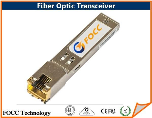 Quality RJ45 Copper Fiber Optic Transceiver 1.25G SFP Optical Module With Router And Switch for sale