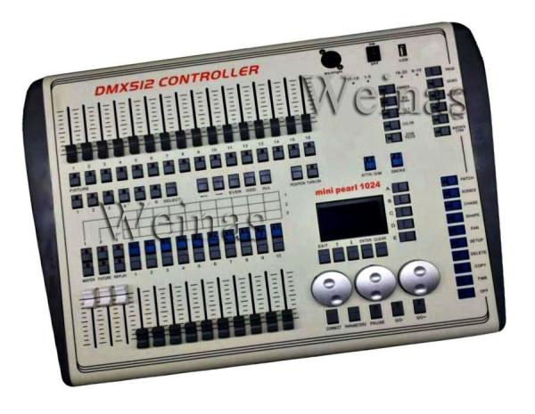 Quality 1024 Mini Pearl DMX Lighting Controller / Small DMX Controller 10 Scene Can Read for sale