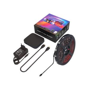 RGB Peel And Stick TV Backlights With Remote Control 5V Voltage Cuttable LED Strip Lights