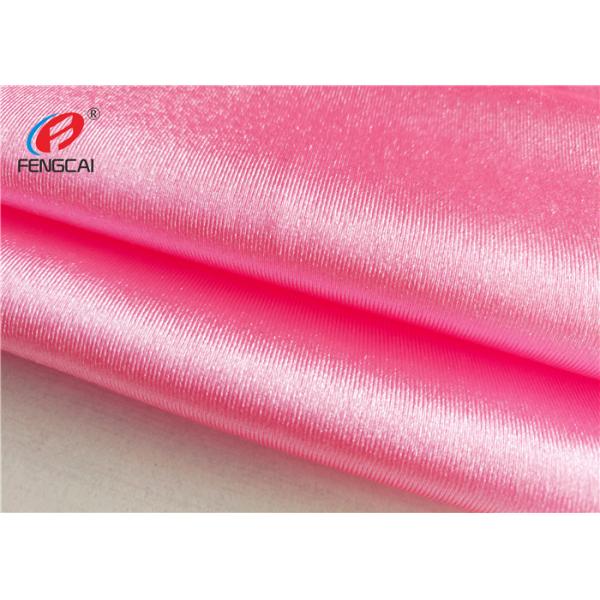 Shiny Four Way Stretch Fabric , Elastic Polyestyer Spandex Textured Fabric For