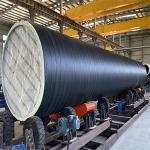 Thermal Insulation Pipe with Polyurethane Spray Foam and PE Wrapping for
