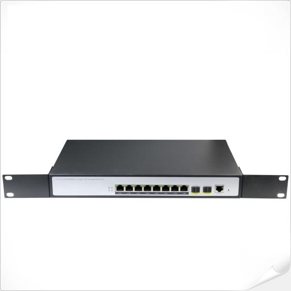 L2+ 8-Port 10/100/1000T 802.3at PoE + 2-Port 100/1000X SFP Managed Switch