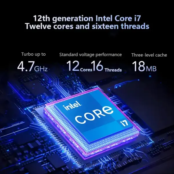 Intel I7 12th Gen 16inch Notebook with 12core 16threads and MX550 4GB VGA for Gaming Laptop