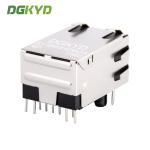RJ45 Connector 100Mbps Integrated Transformer Network Port Single Row Pin