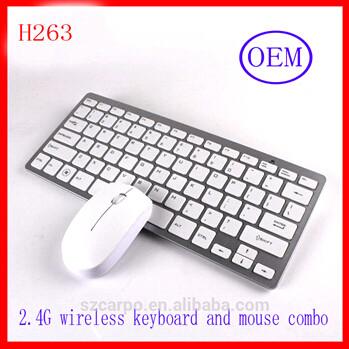 Quality Carpo H263 Customize wireless/bluetooth keyboard combo computer prepherals for sale