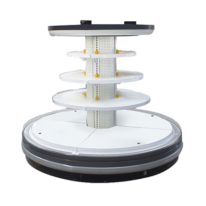 Oval Island Multideck Open Showcase Chiller With Brilliant LED Lights
