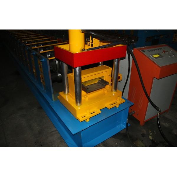 Metal Steel Door Frame Roll Forming Machine , PLC Control Window Frame Making Machine