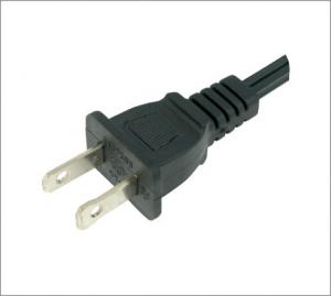China American UL power cord/ Polarized plug/ two cores/2 prong cable NEMA1-15P on sale