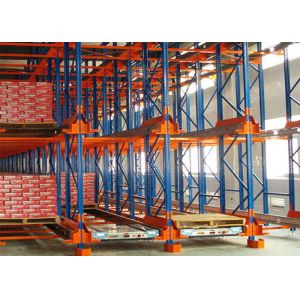Radio Controlled Warehouse Metal Storage Racks System Optional Dimension