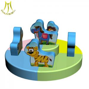 China Hansel soft outdoor playground equipment for kid animal carousel wholesale