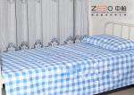 Easy Clean Hospital Bed Sheet Striped Fitted Bed Sheets OEM / ODM