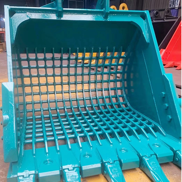 Excavator Digger Ditching Screening Trenching Tilt Skeleton Rock Backhoe Sieve Grading Rototilt Trapezoidal Shaker Rotat