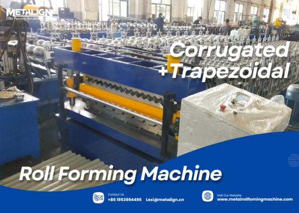 Quality Dual-Layer Guide Pillar Roll Forming Machine For Trapezoidal And Corrugated Roof Panels for sale