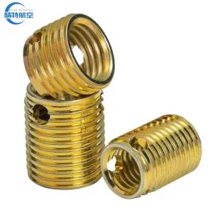 China Metric Thread Sizes High Precision 308 Slotted Thickwall Selftapping Slotted Insert Self-Tapping Threaded Inserts wholesale