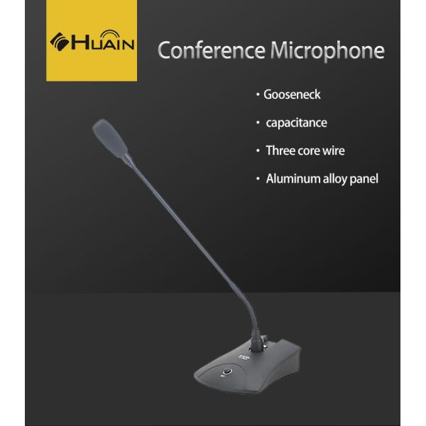 Flexible Stand 48V 3pin Condenser Gooseneck Microphone Delegate Unit for Conference Meeting