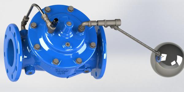 Quality FBE Coated Ductile Iron Float Control Valve With Nylon Reinfocement Diaphragm for sale