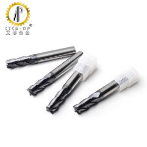 TiAlN Coating Tungsten Carbide CNC Milling Cutters HRC 58
