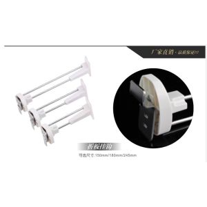 COMER Chrome Plated Metal Hanger Slatwall Pegboard Wire Display Hooks