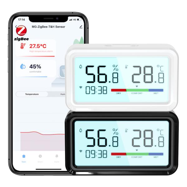Tuya ZigBee Hygrometer Thermometer Sensor Remote App Voice Alexa Google Home