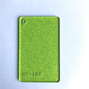 China Cutting Transparent Green Glitter Acrylic Sheets 1/8inch PMMA Plexiglass wholesale