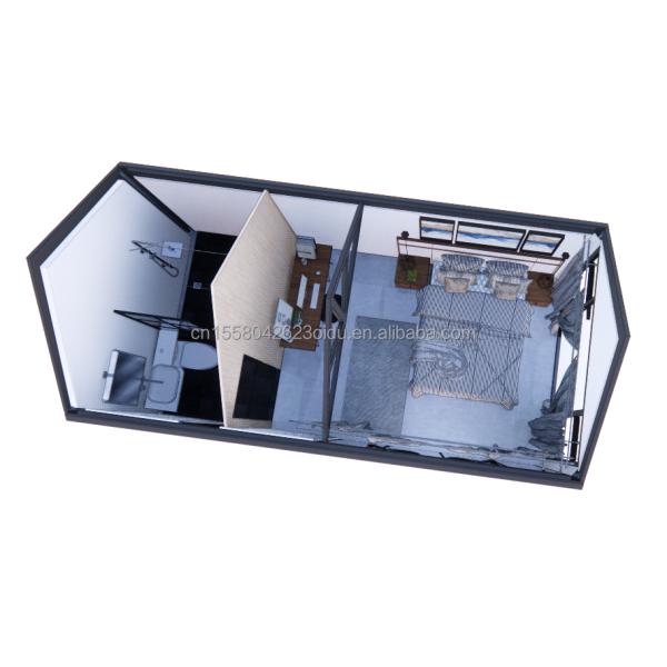 Experience the Ultimate Comfort in a 2-Bedroom Wooden House Hotel with Wall 50/75/100mm Wave Sandwich Panel