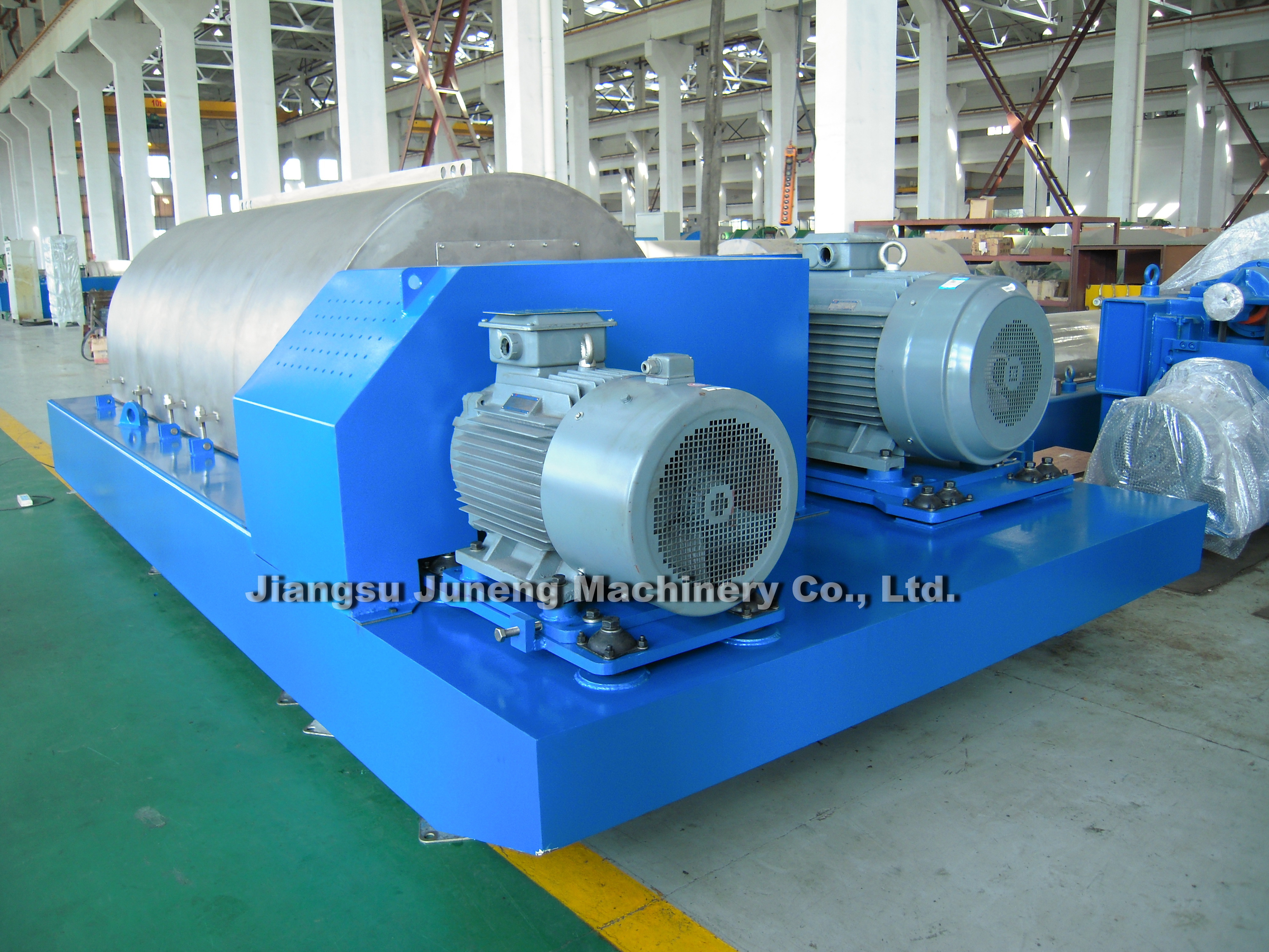 Blue Three Phase Horizontal Decanter Centrifuge Centrifuge Separator