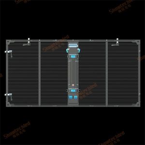 3.91mm 7.81mm Transparent LED Display Screen Back Maintenance